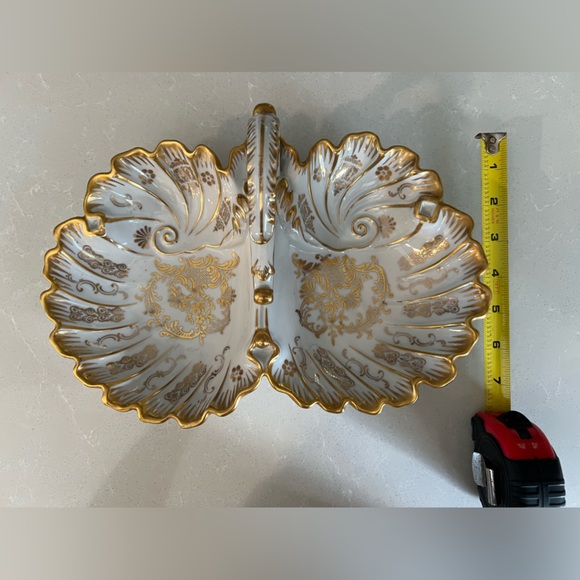 Vintage RPM Porcelain China Serving Bowl Gold Scroll Design - Picture 11 of 11